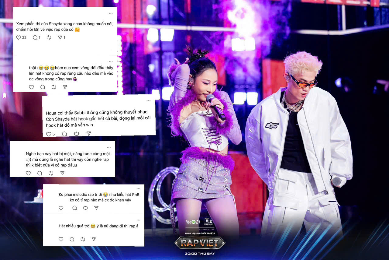 Tham gia với tư cách là thí sinh Rap Việt nhưng khán giả lại ngỡ Shayda là “ca sĩ hỗ trợ”. Tham gia với tư cách là thí sinh Rap Việt nhưng khán giả lại ngỡ Shayda là “ca sĩ hỗ trợ”.