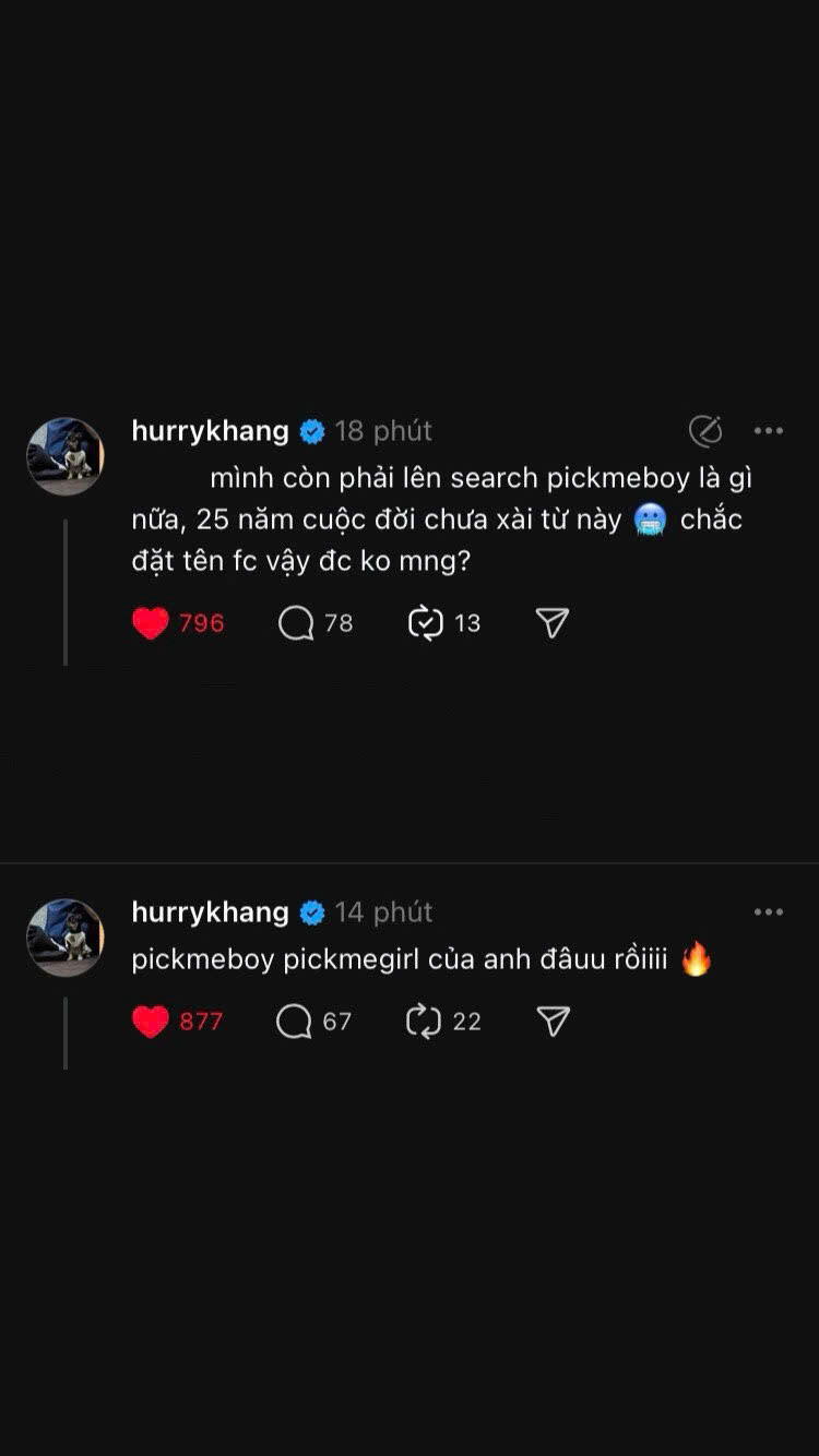 Ngược lại với sự phản đối của fan, HURRYKNG lại tỏ ra vô cùng tâm huyết và hưởng ứng tên FC do chính mình đặt. Ngược lại với sự phản đối của fan, HURRYKNG lại tỏ ra vô cùng tâm huyết và hưởng ứng tên FC do chính mình đặt.