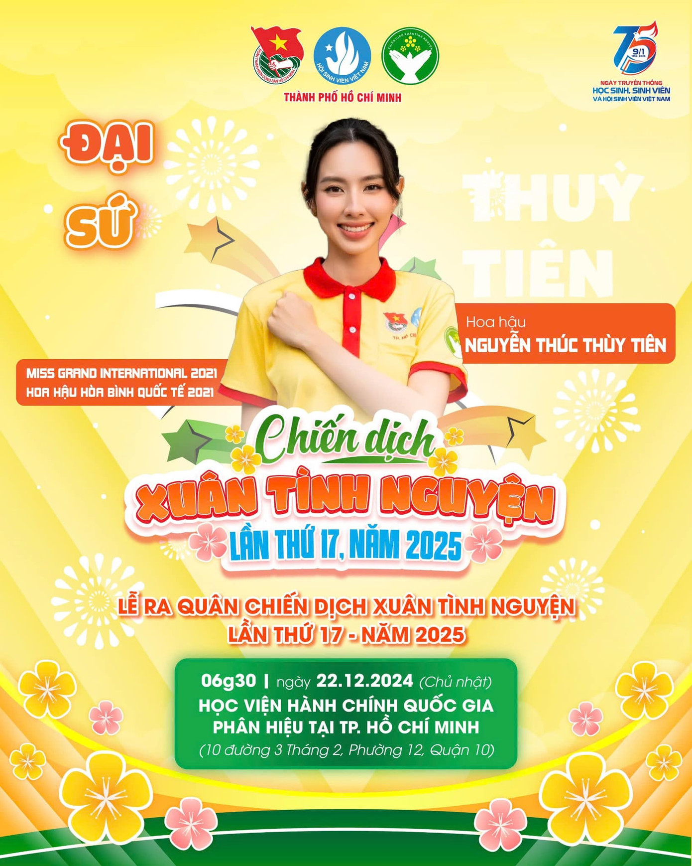 Ba nàng hậu quốc tế tham gia làm đại sứ cho chiến dịch Xuân tình nguyện 2025.