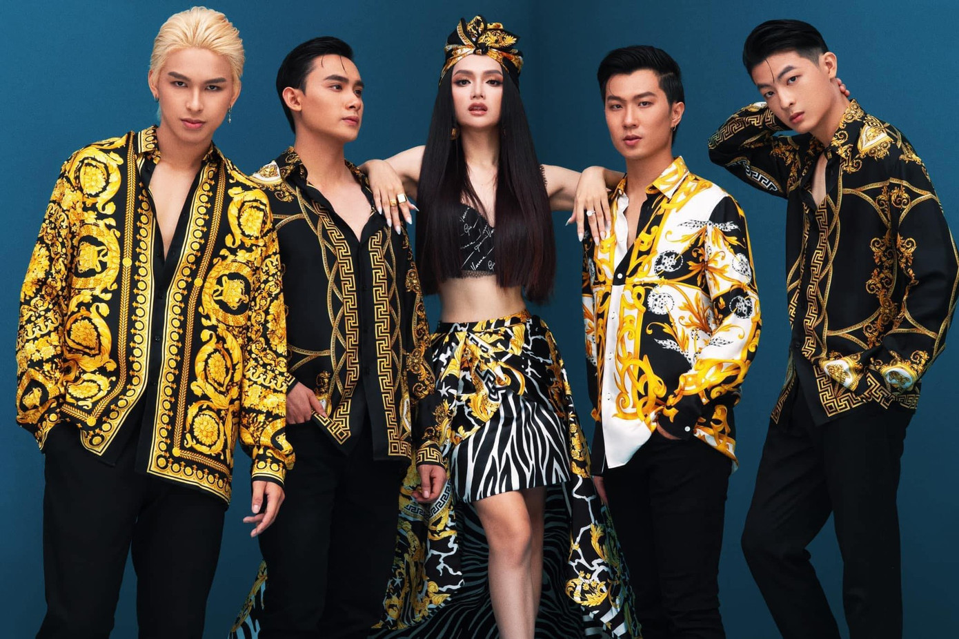 Lưu Cao Phát và Nhật Quang tại Quý Ông Hoàn Mỹ 2022.