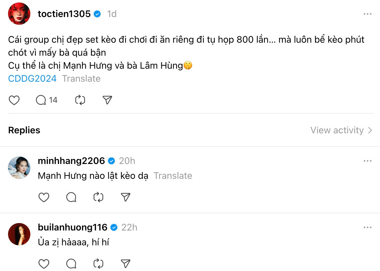 Biệt danh mới của các Chị Đẹp.