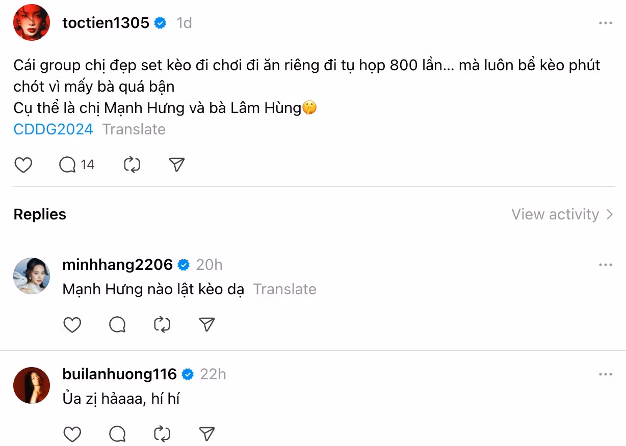 Biệt danh mới của các Chị Đẹp.