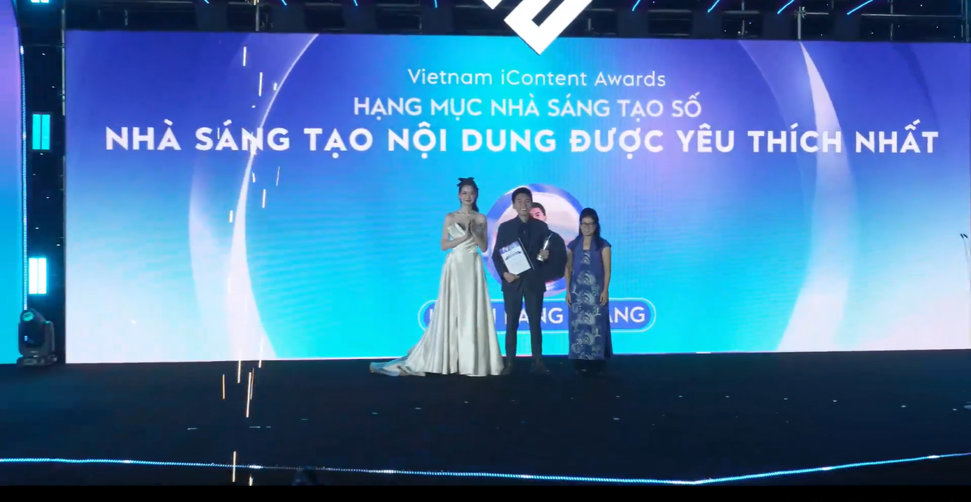 Lễ trao giải thu hút nhiều tên tuổi nổi bật trong giới sáng tạo nội dung số.