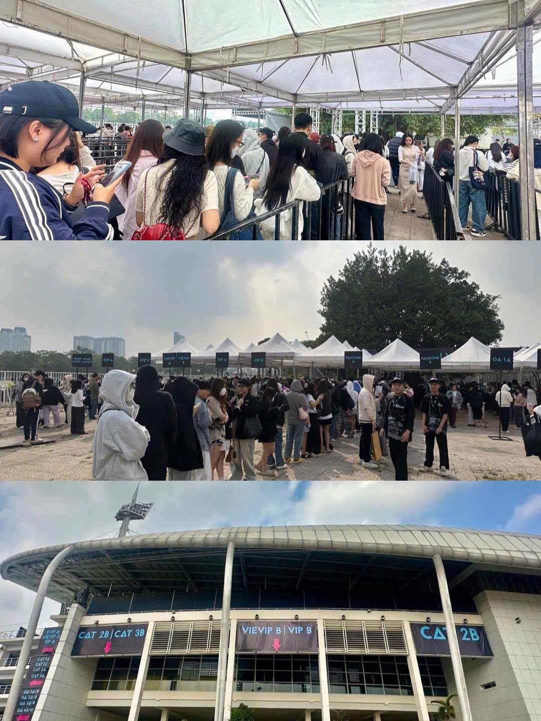 Hình ảnh khán giả có vé ATSH D-3 đến đổi vòng tay check-in vào sáng sớm. Hình ảnh khán giả có vé ATSH D-3 đến đổi vòng tay check-in vào sáng sớm.