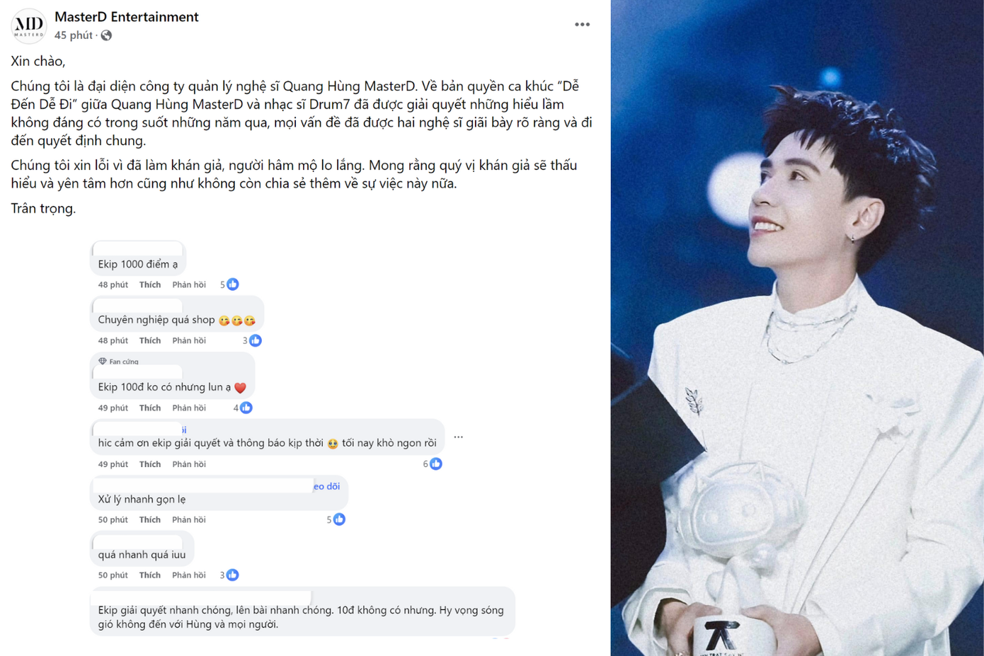 Ê-kíp Quang Hùng nhận "cơn mưa" lời khen khi giải quyết khủng hoảng trong 3 tiếng.