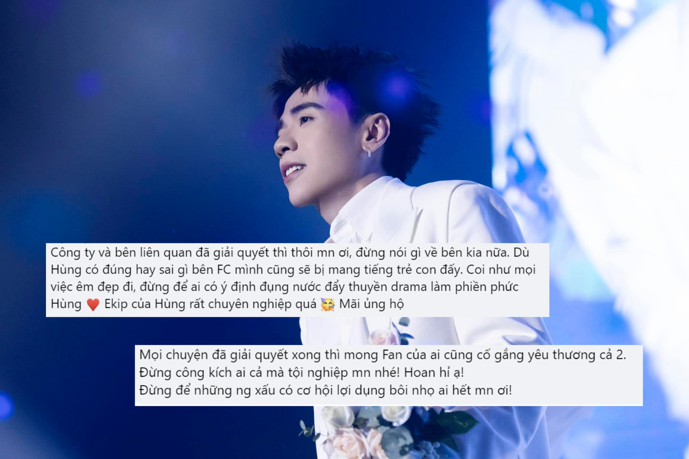 Nhiều fan bình luận nên kết thúc câu chuyện tại đây để idol tập trung cho các dự án sắp tới.