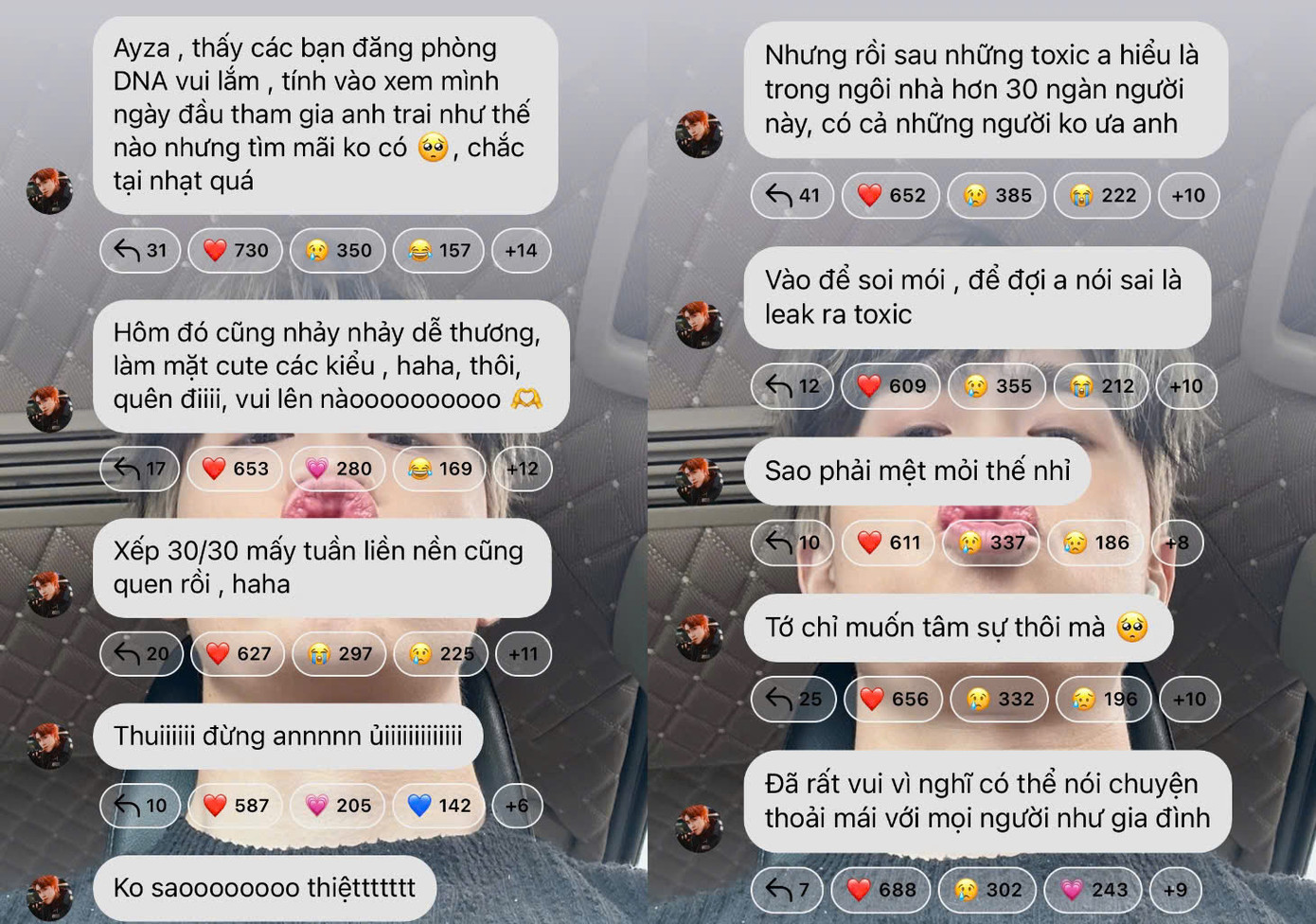 Phần chấm điểm DNA của 30 anh trai thiếu Vũ Thịnh.