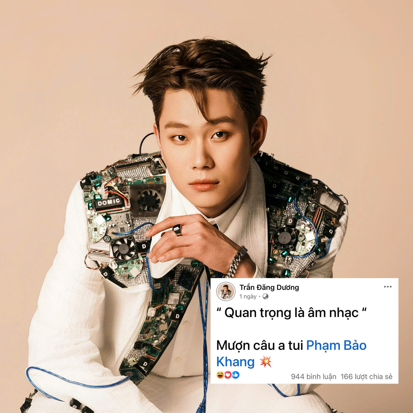 Dương Domic bất ngờ chia sẻ dòng trạng thái gây chú ý. Dương Domic bất ngờ chia sẻ dòng trạng thái gây chú ý.