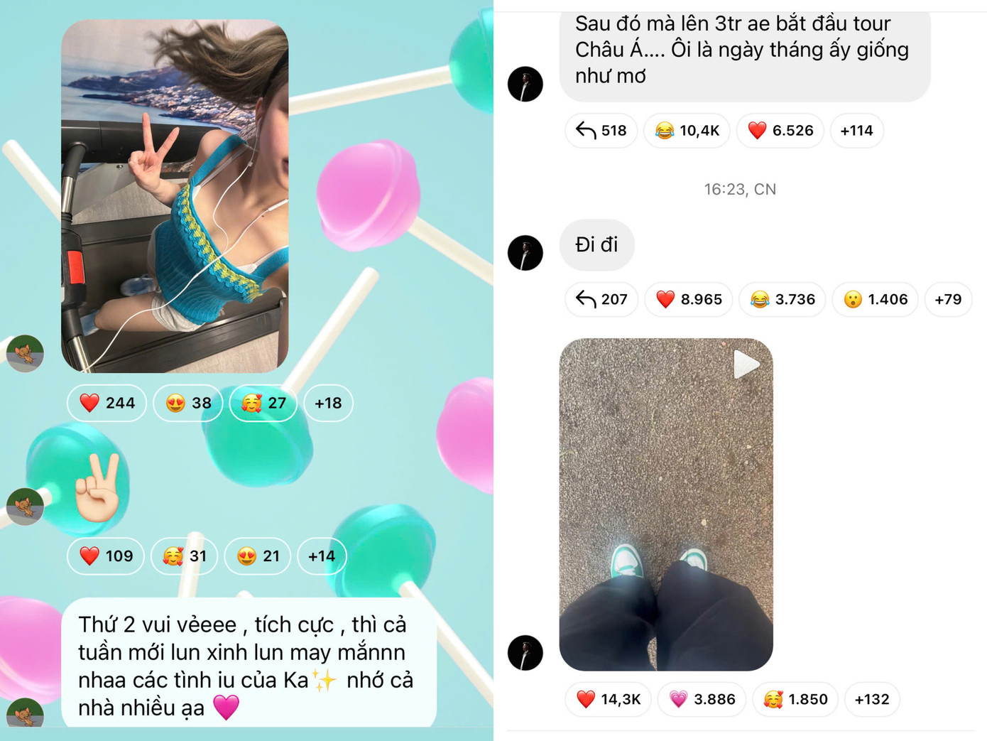 Dương Domic và Linh Ka chia sẻ về cuộc sống "một mình vẫn vui" trên mạng xã hội.