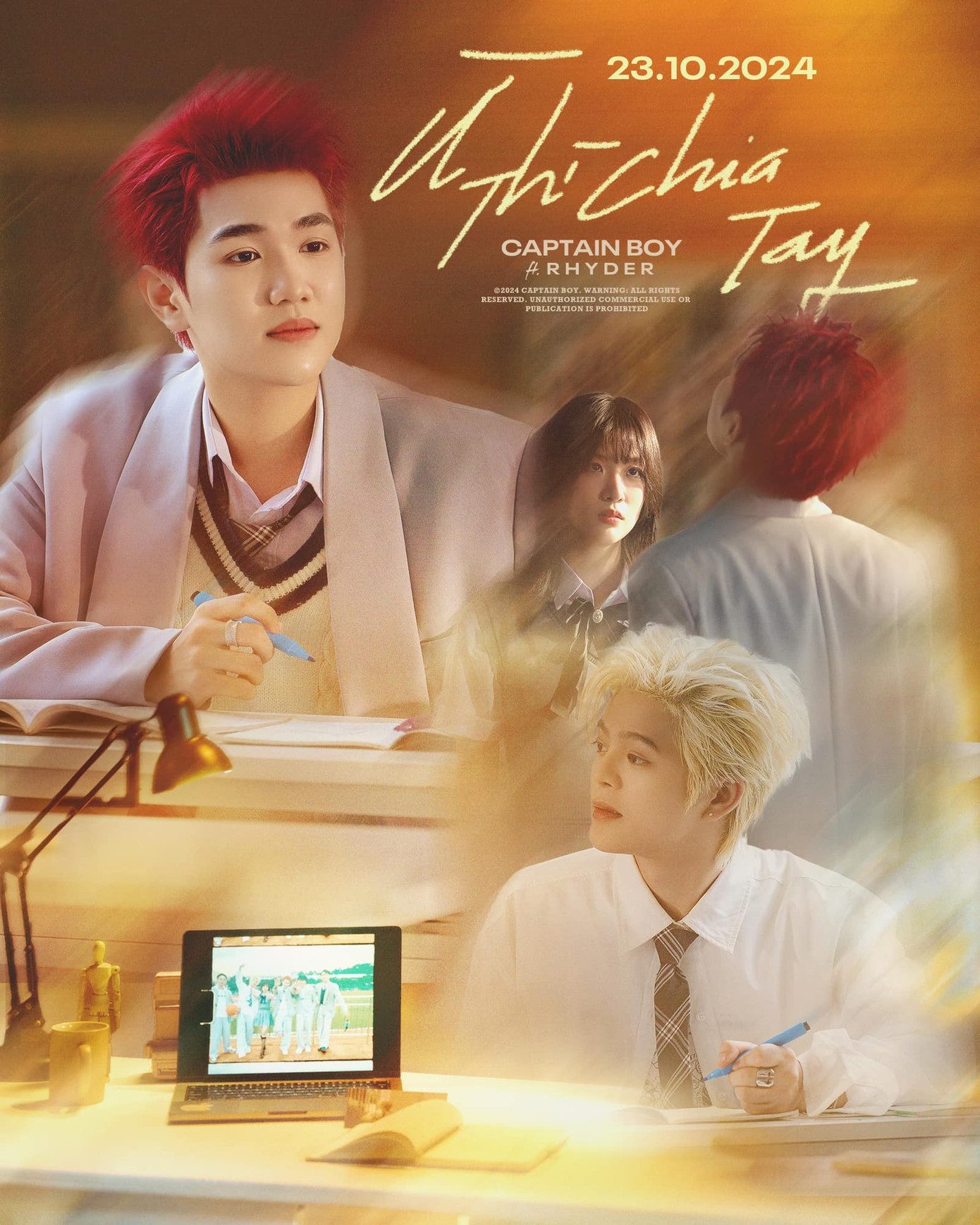 MV Ừ Thì Chia Tay của Captain Boy ft. Rhyder mang bối cảnh "thanh xuân vườn trường". MV Ừ Thì Chia Tay của Captain Boy ft. Rhyder mang bối cảnh "thanh xuân vườn trường".