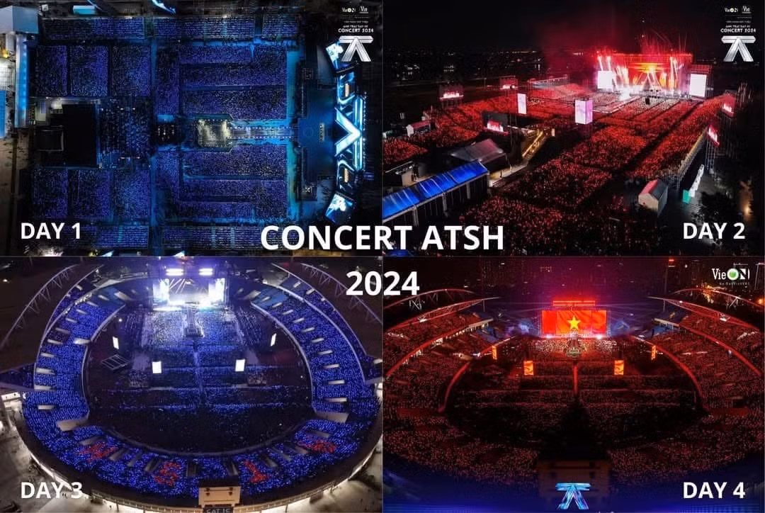 4 đêm concert ATSH diễn ra thành công, ghi nhận kỷ lục về sự kiện âm nhạc có lượng khán giả tham gia lớn nhất từ trước đến nay. Ảnh: Threads anhie_1223
