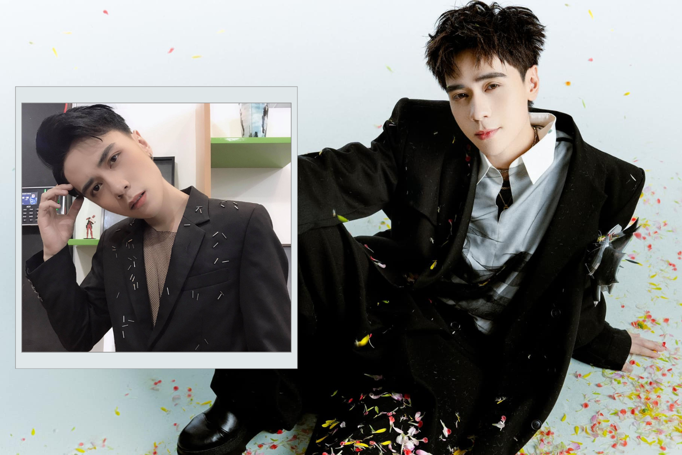 Tạo dáng trong quá khứ của giọng ca Thủy Triều làm fan thích thú.