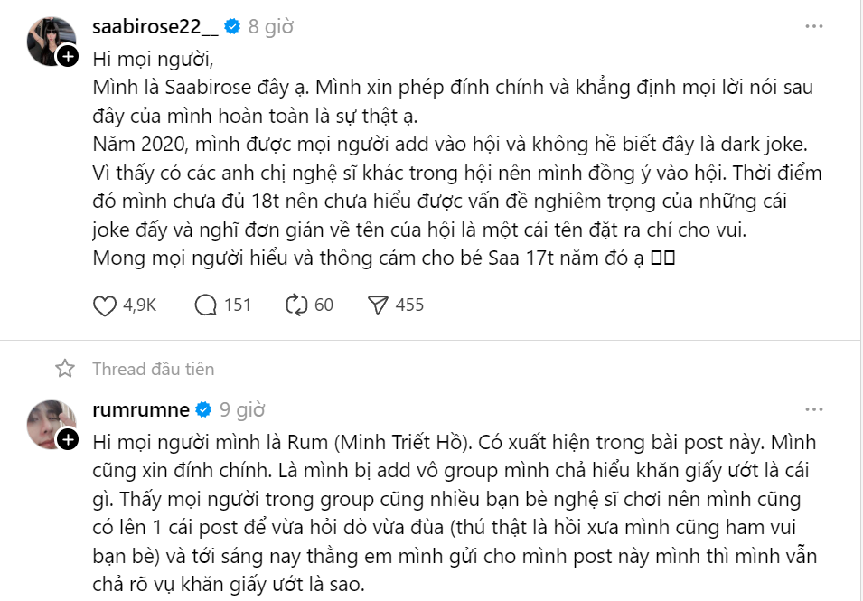 Trung Quân, Orange lên tiếng vụ từng tham gia group có nội dung khiếm nhã ảnh 6 Trung Quân, Orange lên tiếng vụ từng tham gia group có nội dung khiếm nhã ảnh 6