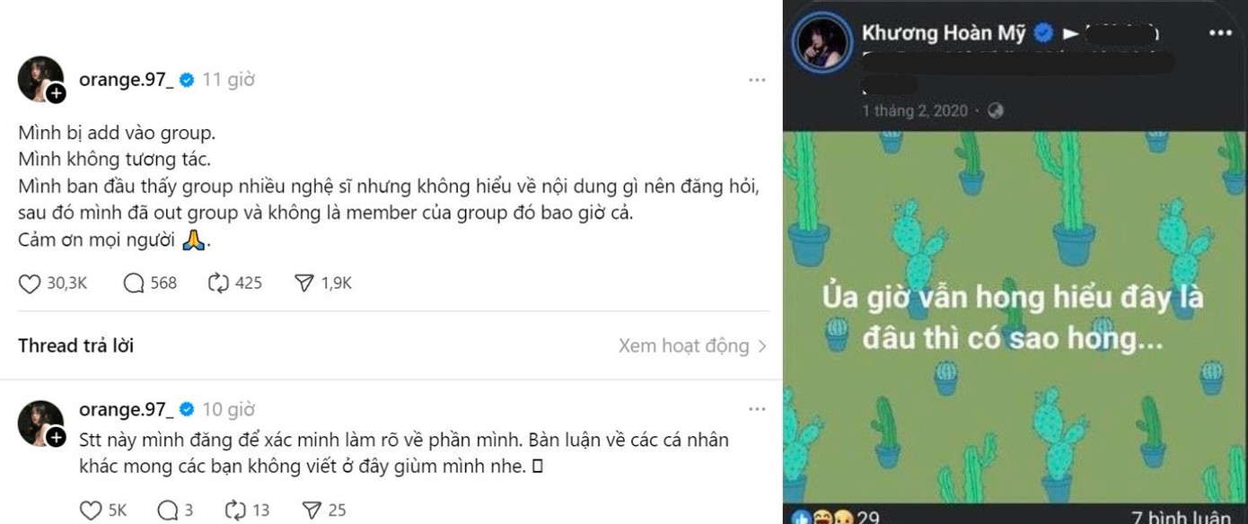 Orange giải thích về sự xuất hiện trong group đang gây bàn tán, khán giả bổ sung thêm minh chứng, đúng theo lời nữ ca sĩ kể. Orange giải thích về sự xuất hiện trong group đang gây bàn tán, khán giả bổ sung thêm minh chứng, đúng theo lời nữ ca sĩ kể.
