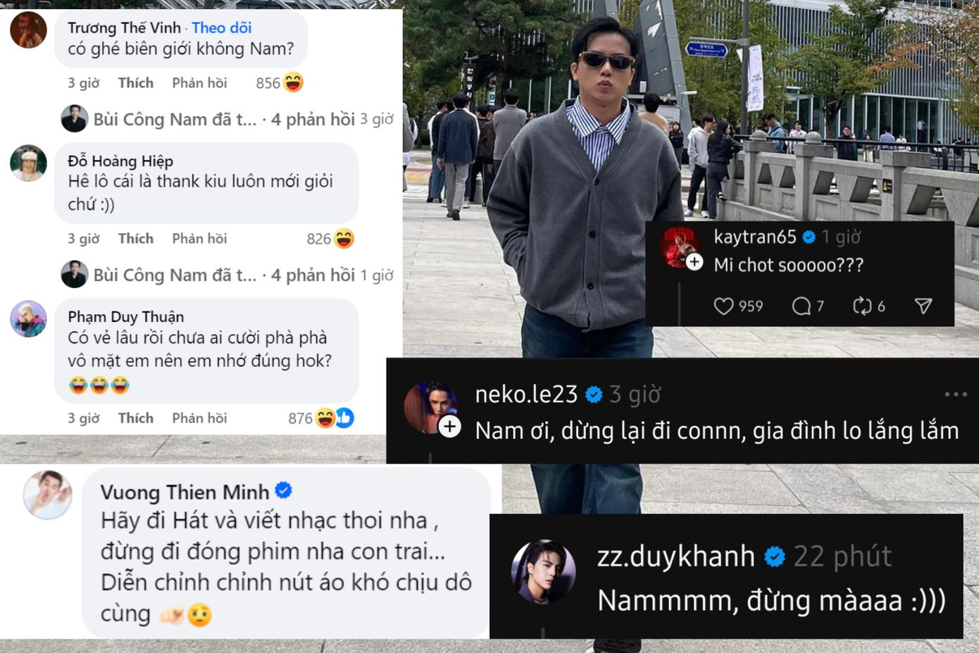 Phản ứng của dàn "anh tài" khi bắt gặp đoạn clip Bùi Công Nam "bắn" tiếng Hàn.