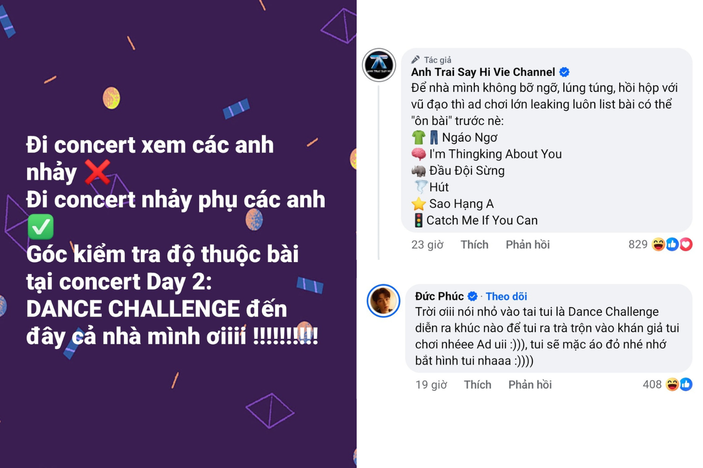 Ban tổ chức cũng tinh tế khi bật mí các bài hát để mọi người "ôn bài". Ban tổ chức cũng tinh tế khi bật mí các bài hát để mọi người "ôn bài".