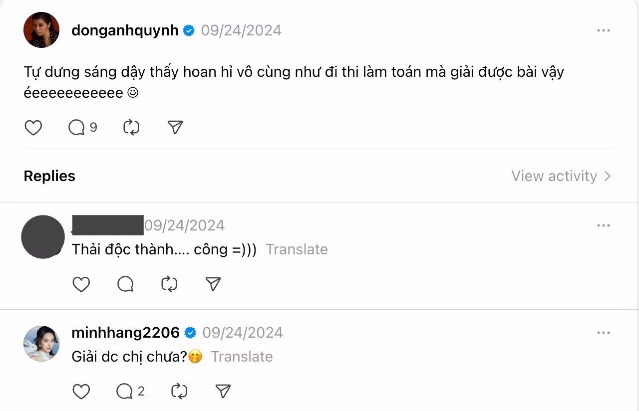 Minh Hằng "thả thính" Đồng Ánh Quỳnh.