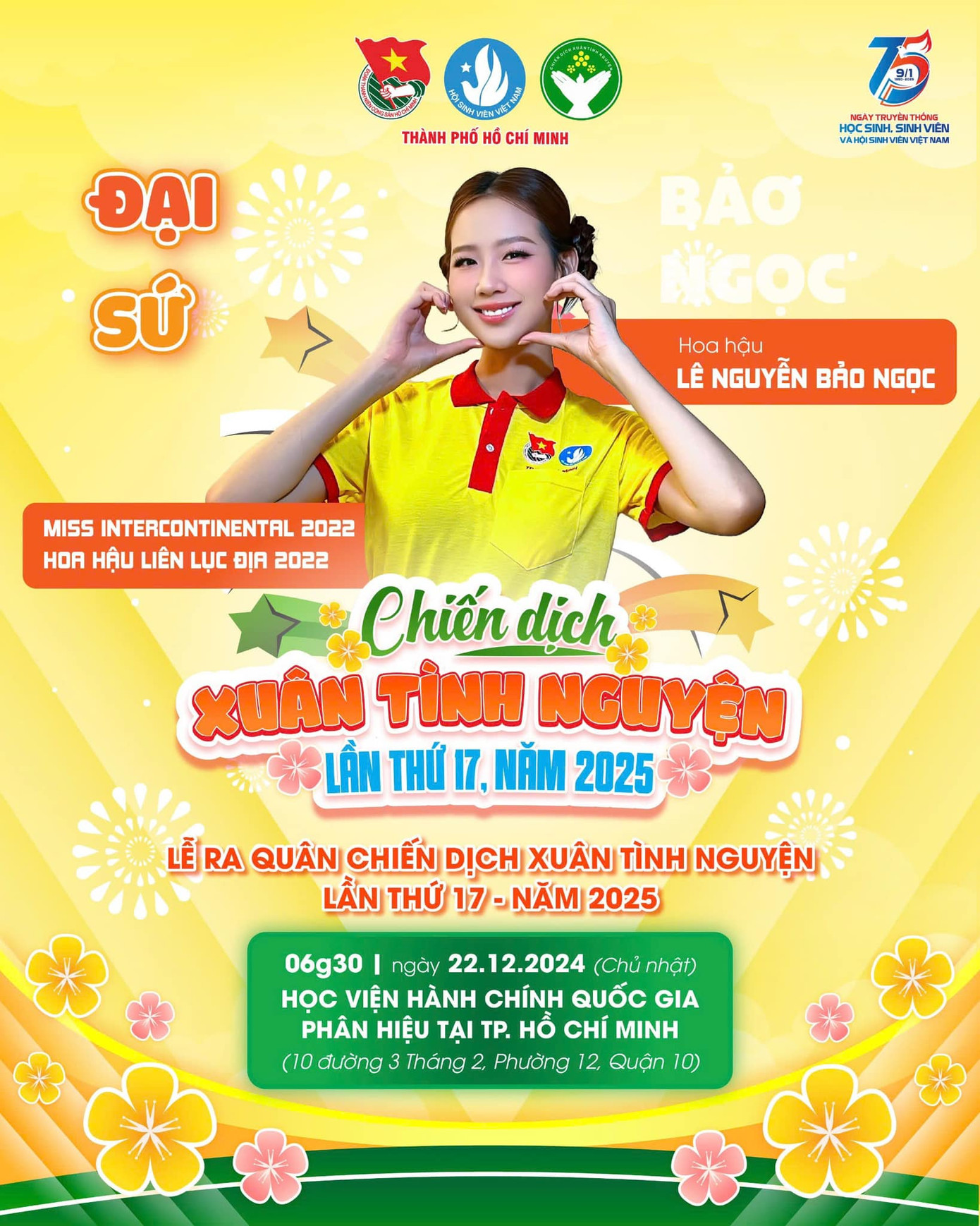 Ba nàng hậu quốc tế tham gia làm đại sứ cho chiến dịch Xuân tình nguyện 2025.