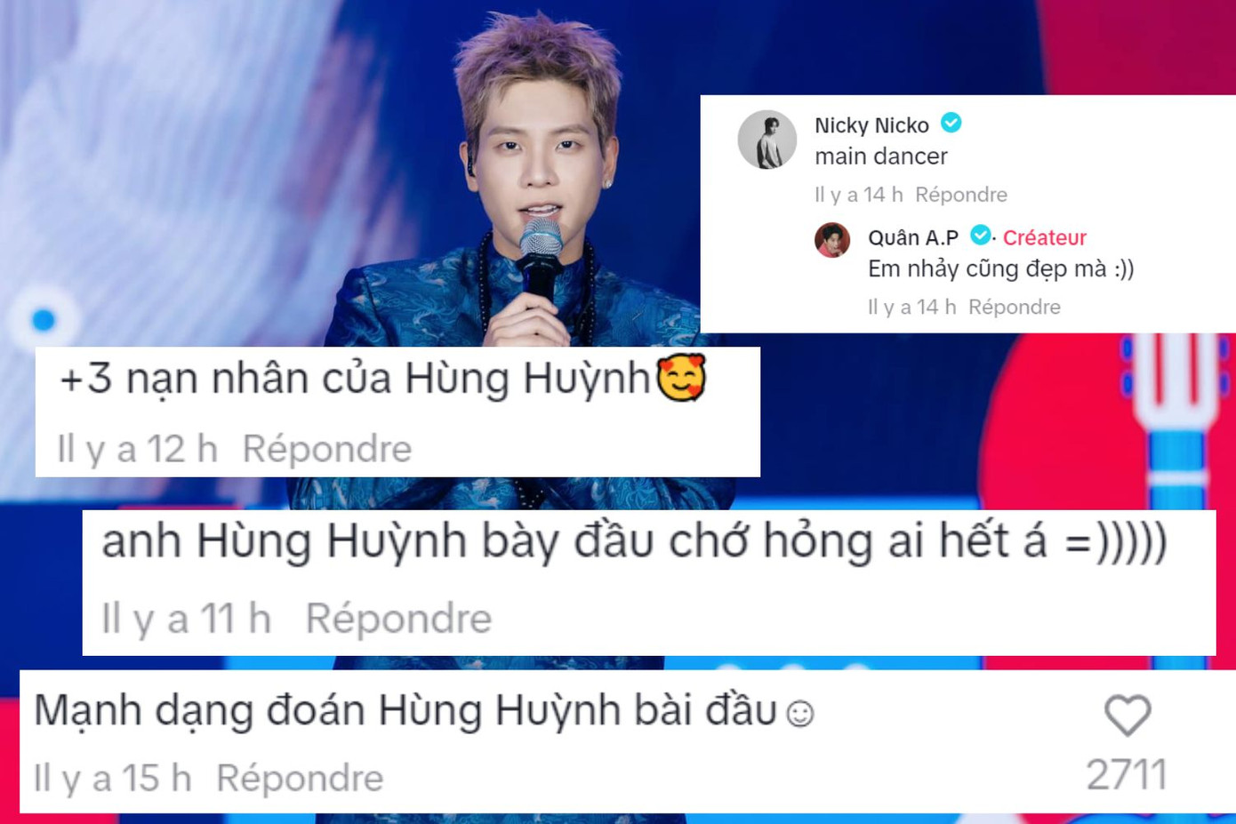 Quân A.P tự nhận "em nhảy cũng đẹp mà" khi được NICKY phong làm "main dancer". Quân A.P tự nhận "em nhảy cũng đẹp mà" khi được NICKY phong làm "main dancer".