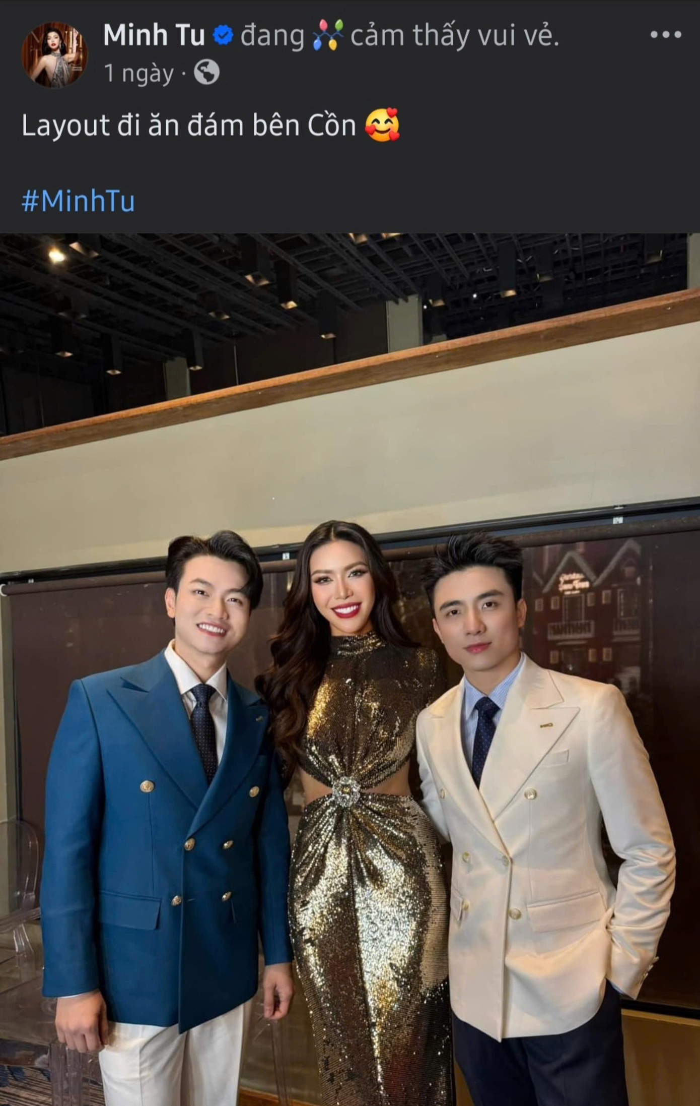 Minh Tú "lên đồ" đi đám giỗ bên cồn dù vẫn đang thắc mắc tại sao bên đó lại có đám giỗ nhiều đến vậy. Minh Tú "lên đồ" đi đám giỗ bên cồn dù vẫn đang thắc mắc tại sao bên đó lại có đám giỗ nhiều đến vậy.