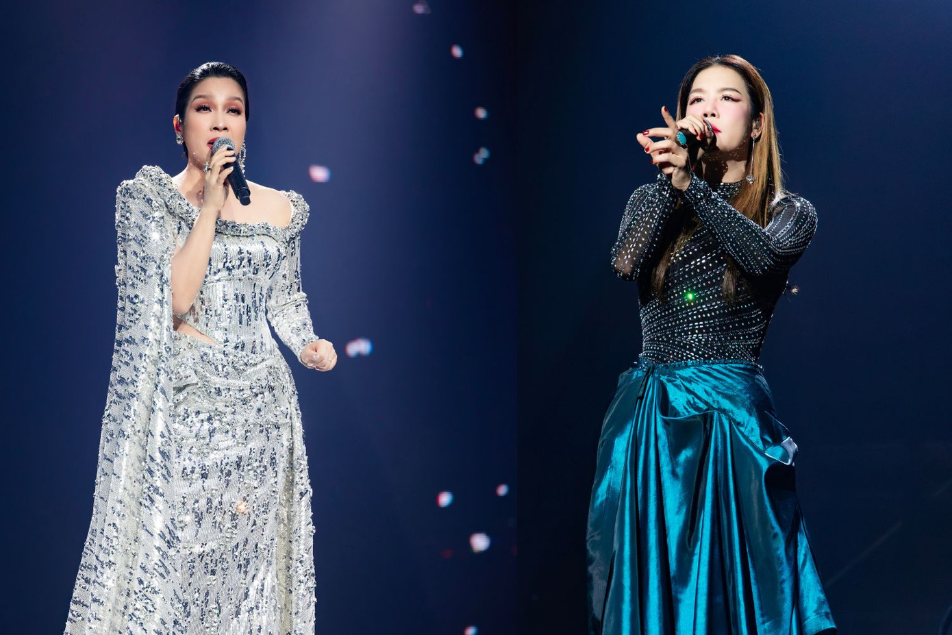 2 "thủ lĩnh" Mỹ Linh và Thu Phương mang đến 2 tiết mục chào sân "đỉnh nóc" khiến dàn Chị Đẹp phấn khích, không ngừng hò reo. 2 "thủ lĩnh" Mỹ Linh và Thu Phương mang đến 2 tiết mục chào sân "đỉnh nóc" khiến dàn Chị Đẹp phấn khích, không ngừng hò reo.