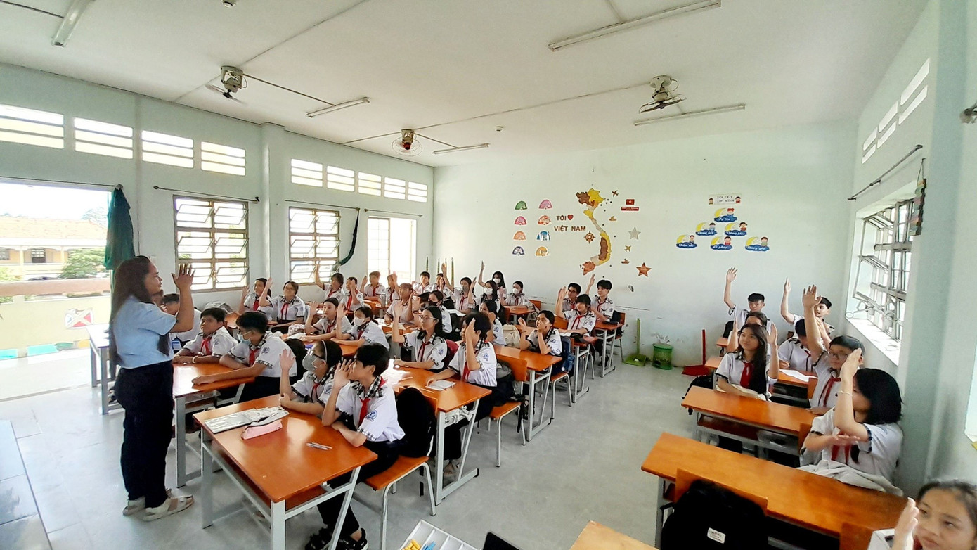 Ảnh: Liên đội Trường THCS Thạnh Phú.