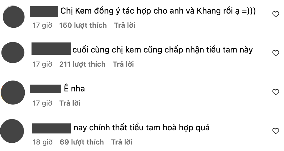 Người thì bất ngờ vì "gia đình hoa hợp", số khác còn hài hước gọi đó là "hợp đồng bán vòng" giữa ba anh em. Người thì bất ngờ vì "gia đình hoa hợp", số khác còn hài hước gọi đó là "hợp đồng bán vòng" giữa ba anh em.