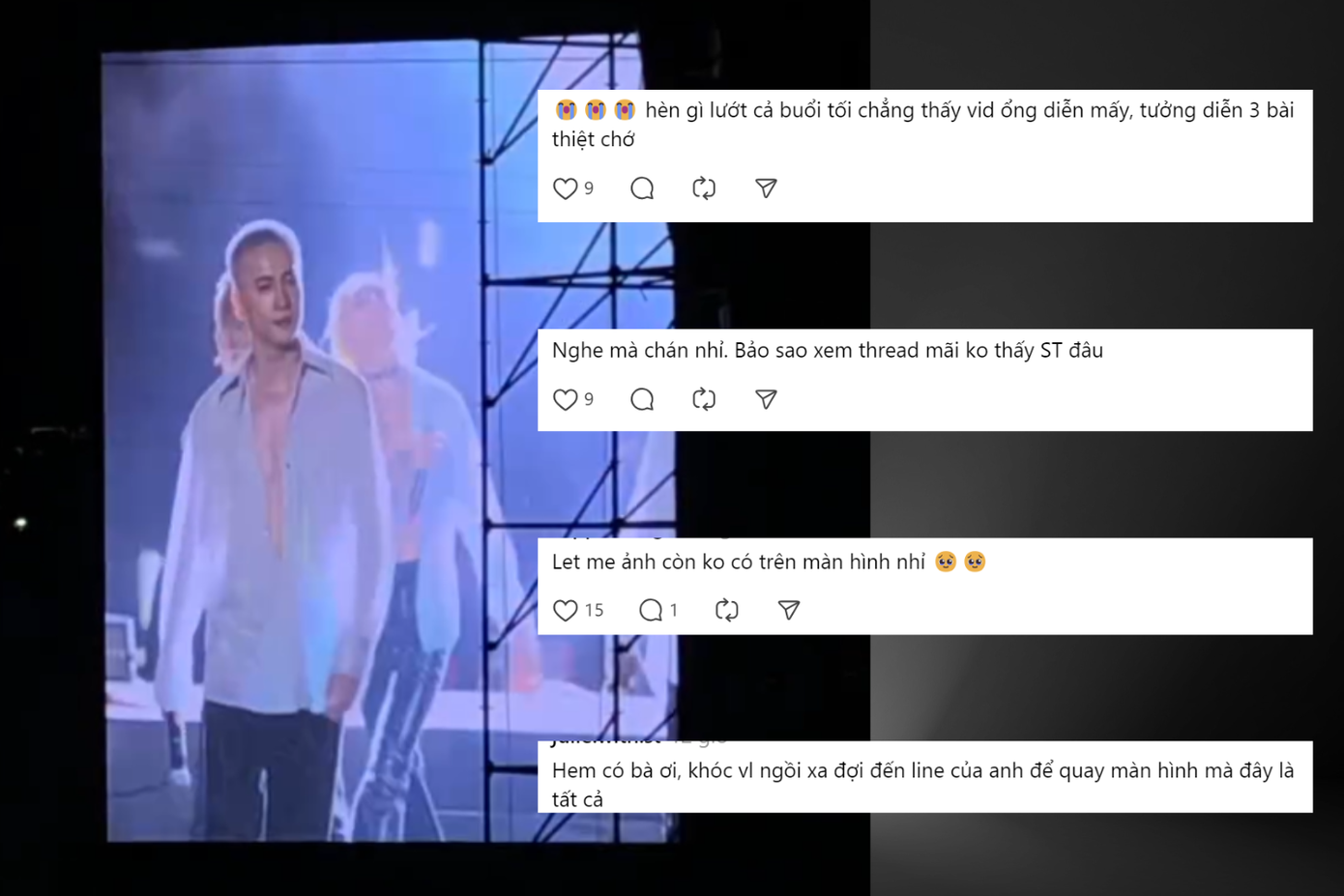 Nhiều fan S.T cảm thấy thất vọng vì nam ca sĩ chưa được lên sóng nhiều.