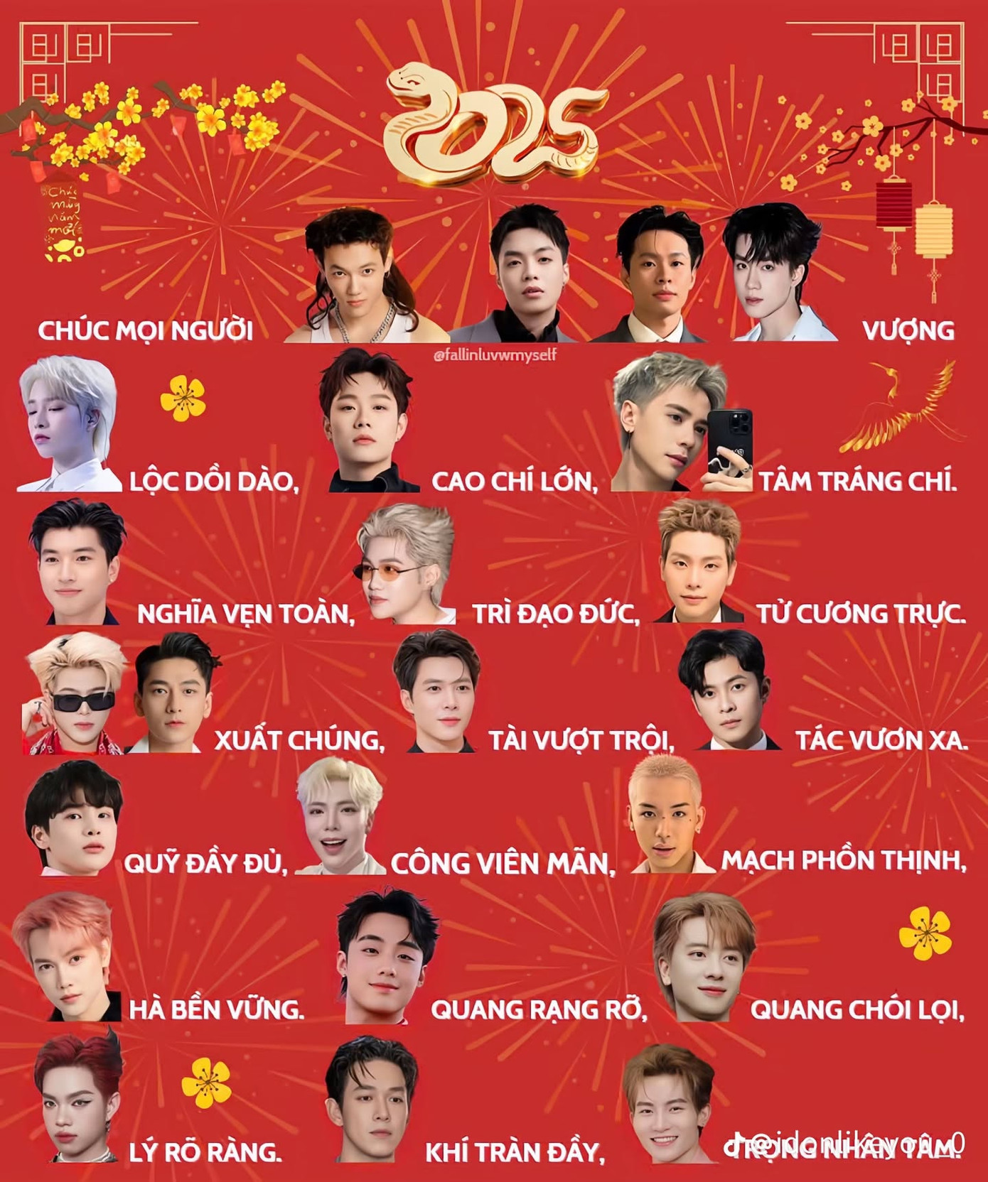 Trào lưu này trở nên đặc biệt ấn tượng bởi không một gương mặt nào trong dàn mỹ nam bị bỏ sót, tất cả đều xuất hiện đầy đủ.