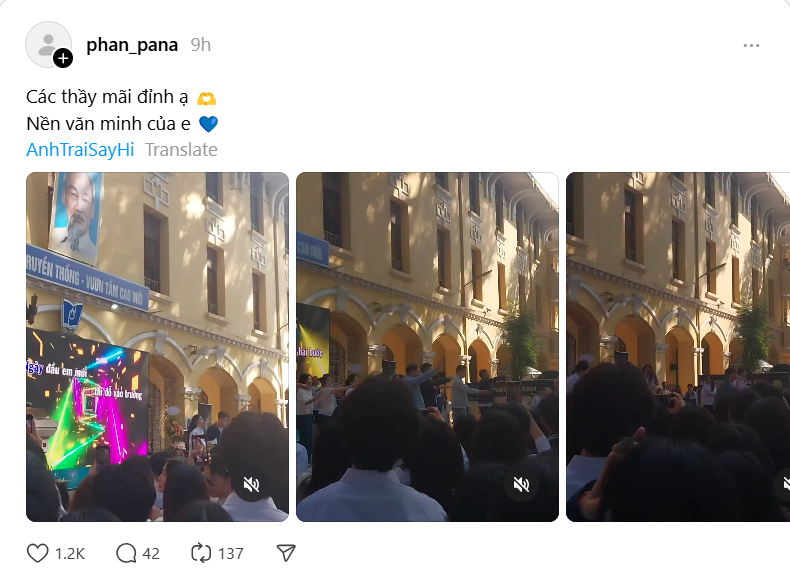 Bài đăng nhận về lượt tương tác tích cực trên nền tảng Threads.