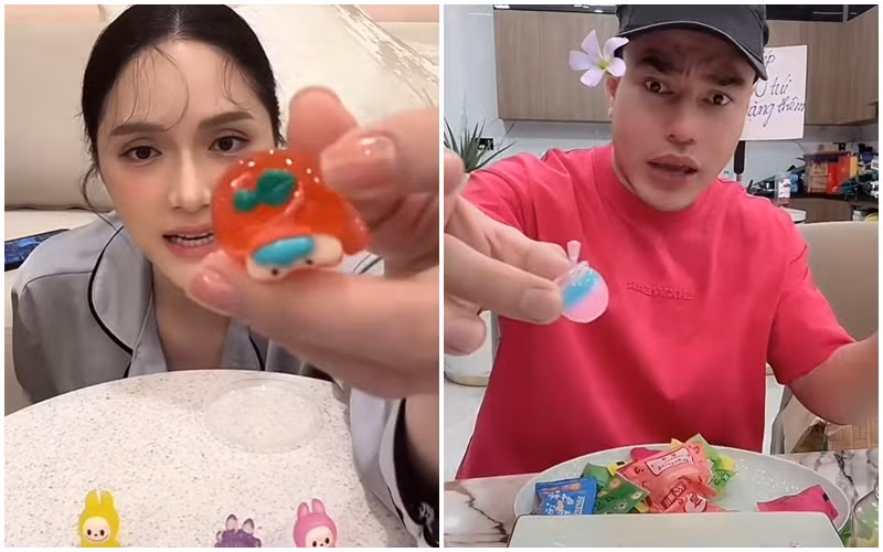 Sự tham gia của các nhân vật showbiz đã đưa trend xé túi mù tiếp cận với nhiều người hơn.