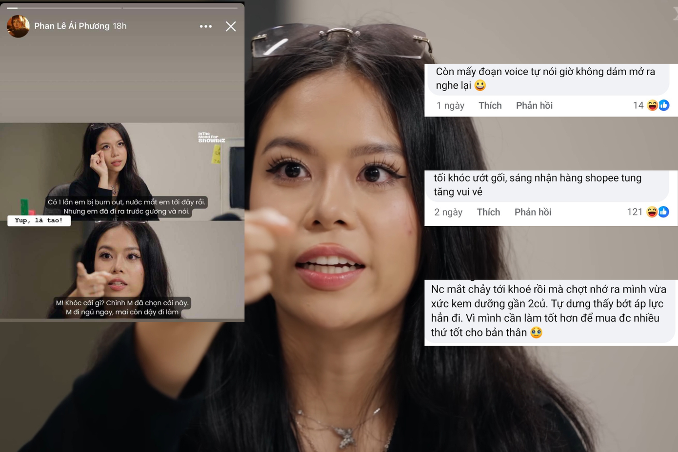 Ca sĩ Ái Phương cũng đồng tình với quan điểm của nữ rapper tlinh.