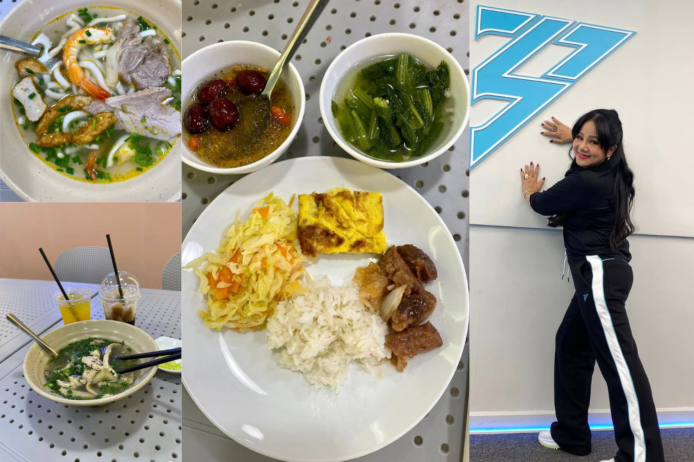 "Chị đẹp" Ngọc Ánh và niềm đam mê review các món ăn tại căn tin Nội trú. "Chị đẹp" Ngọc Ánh và niềm đam mê review các món ăn tại căn tin Nội trú.