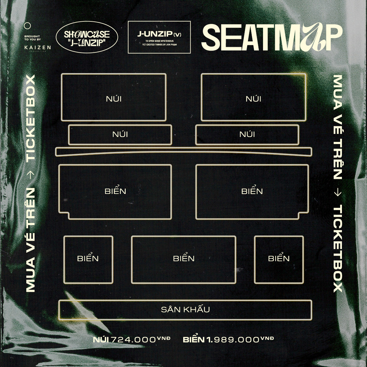 Hưởng ứng cách đặt tên của Jun Phạm tại showcase ở TP.HCM, khán giả đã hào hứng gợi ý tên hạng vé cho buổi showcase tại Hà Nội là "Sông" và "Hồ".