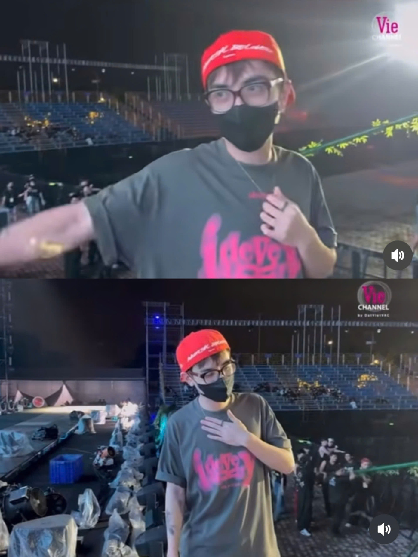 Quang Hùng MasterD có sự chuẩn bị cho tiết mục solo của mình. Quang Hùng MasterD có sự chuẩn bị cho tiết mục solo của mình.