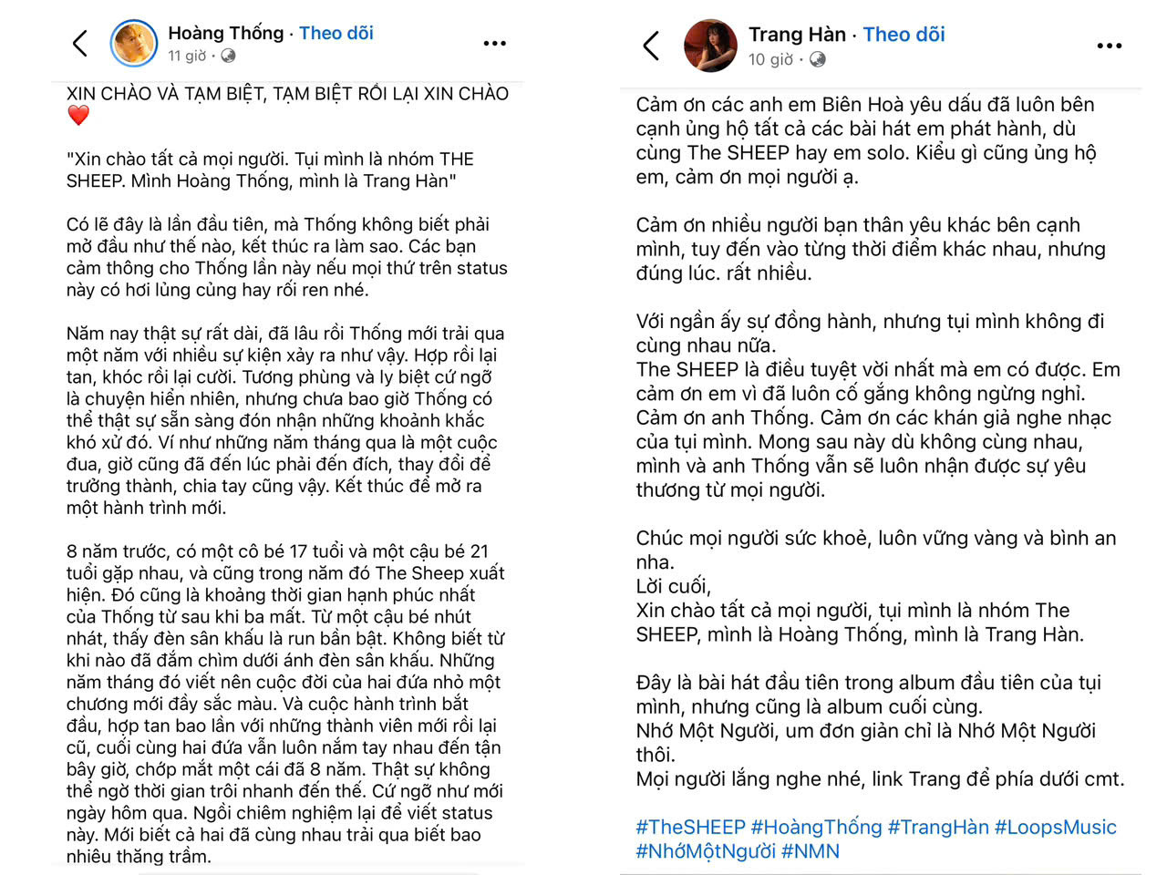 THE SHEEP thông báo dừng hoạt động trước sự bất ngờ của người hâm mộ.