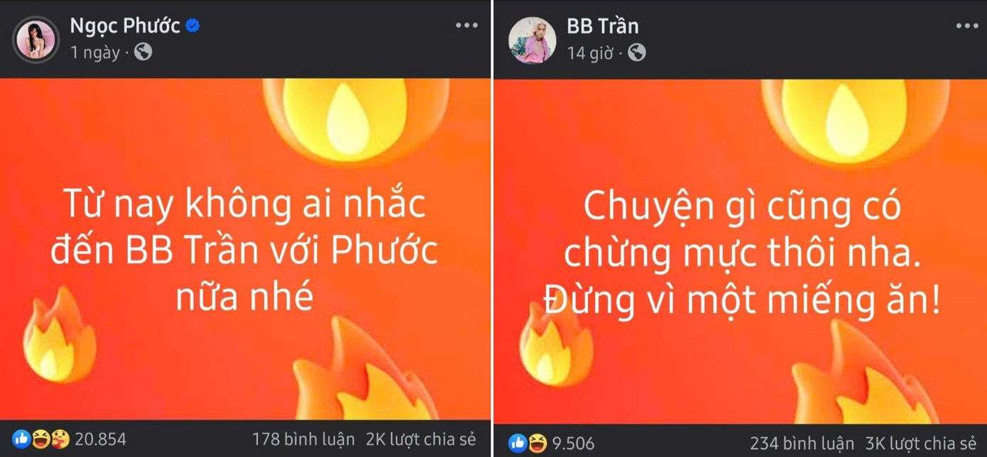 Màn "thổi lửa" của BB Trần và Ngọc Phước hóa ra chỉ là "tiểu phẩm". Màn "thổi lửa" của BB Trần và Ngọc Phước hóa ra chỉ là "tiểu phẩm".