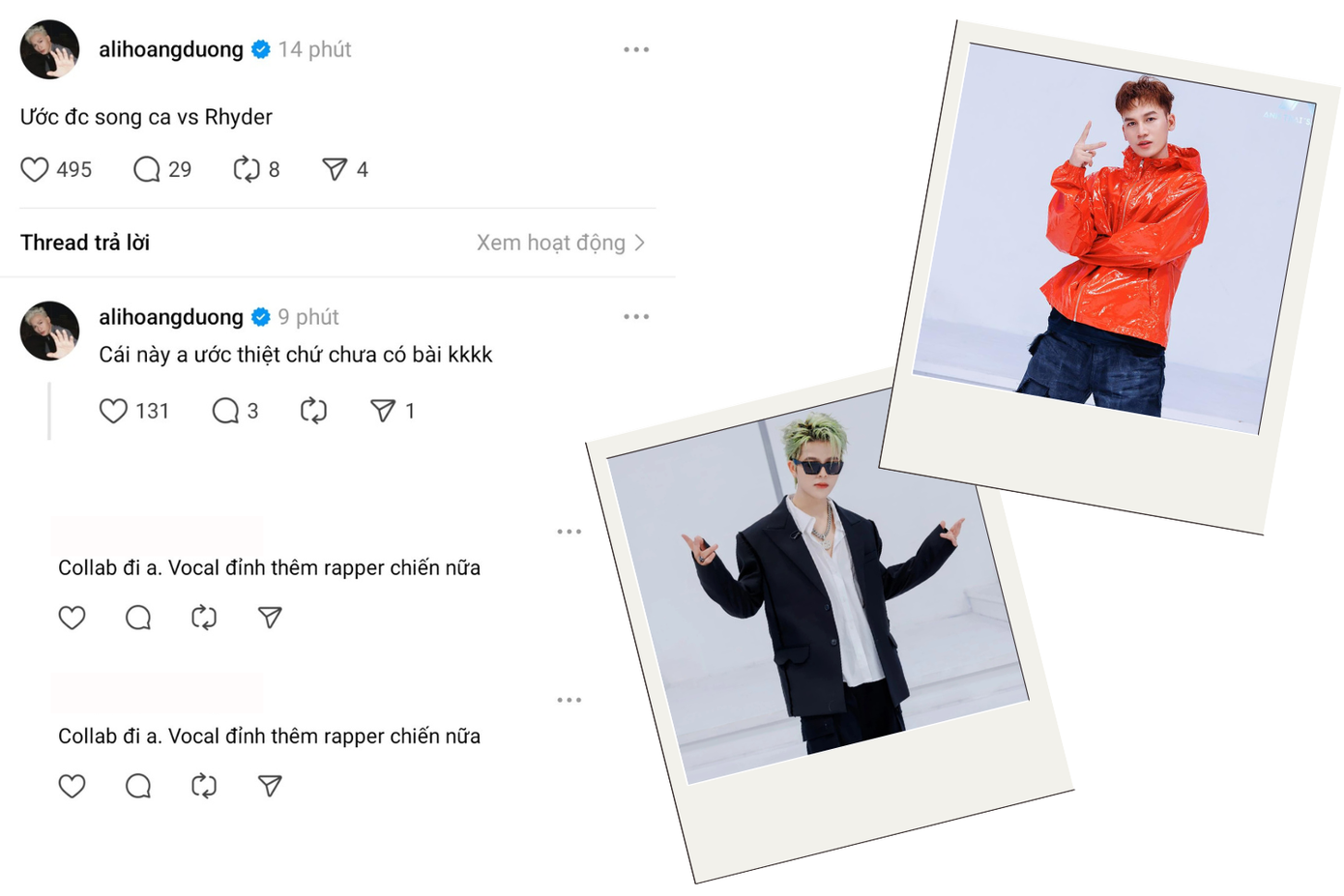 Khán giả cho rằng đây là hint mà Ali tung ra cho một siêu phẩm tại concert D-2. Khán giả cho rằng đây là hint mà Ali tung ra cho một siêu phẩm tại concert D-2.