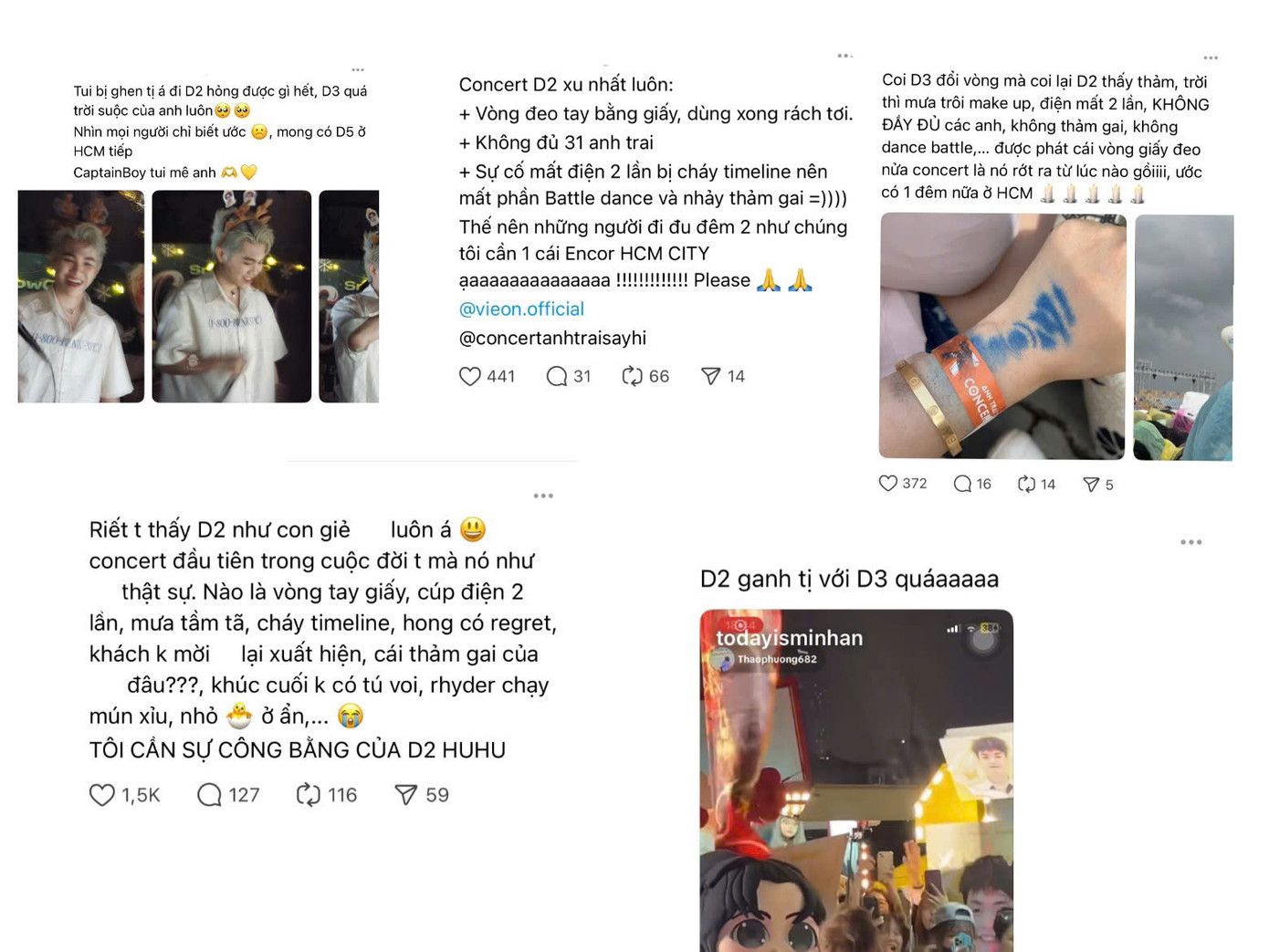 Một số bình luận từ người hâm mộ tiếc nuối khi không mua vé tham dự D-3. Một số bình luận từ người hâm mộ tiếc nuối khi không mua vé tham dự D-3.