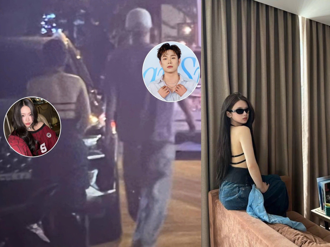 Linh Ka sở hữu chiếc áo giống nhân vật nữ đi bên cạnh Dương Domic trong bức hình.