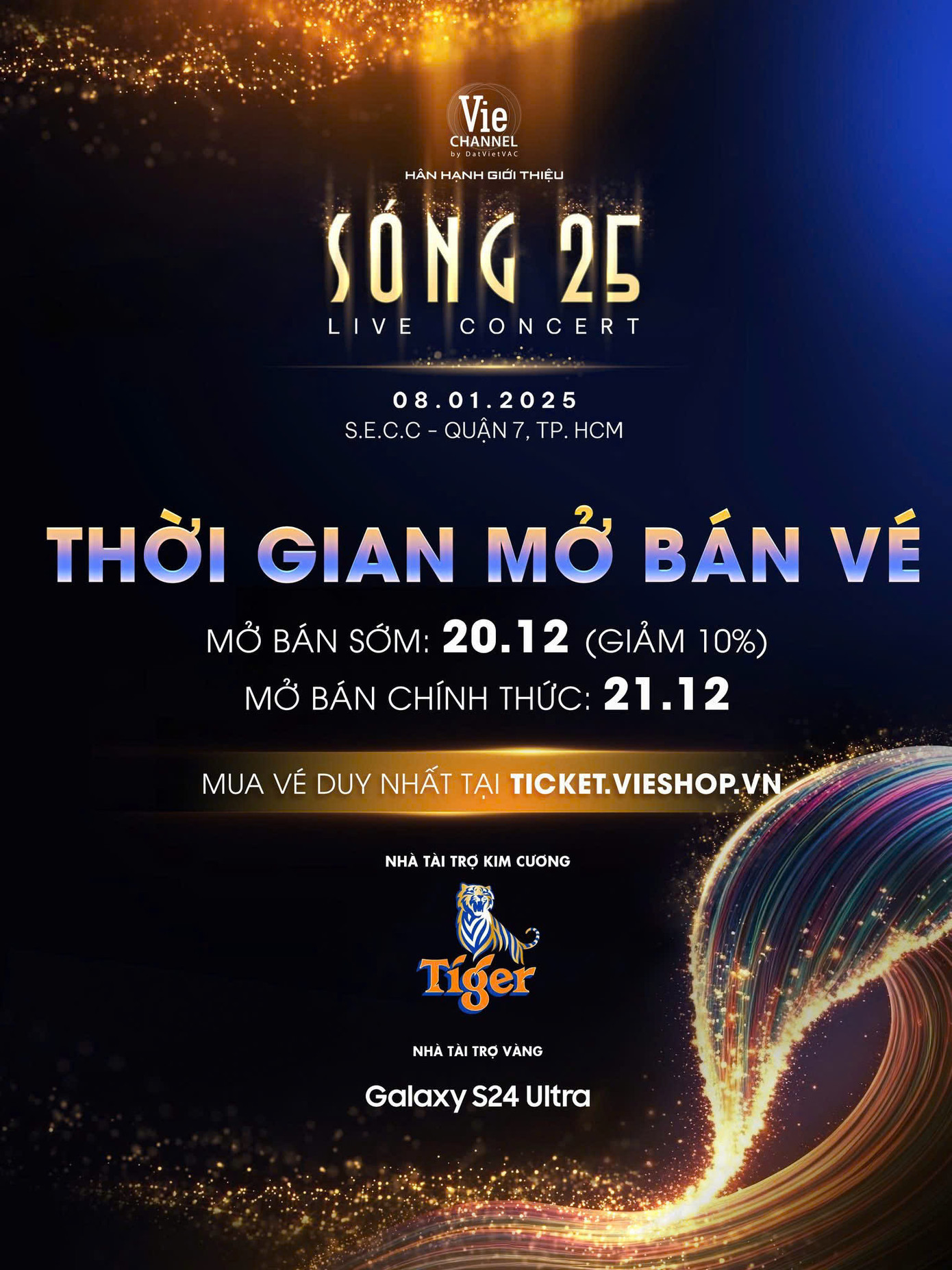 Vé tham gia Live Concert được mở bán vào hôm nay.