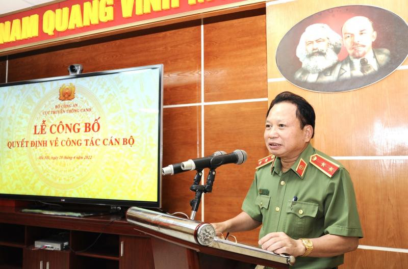 Trung tướng Mai Văn Hà phát biểu tại buổi lễ.