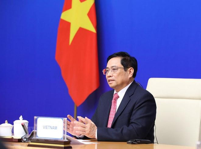 Thủ tướng Chính phủ Phạm Minh Chính phát biểu tại Hội nghị Cấp cao Á-Âu (ASEM) lần thứ 13. (Ảnh: Lâm Khánh/TTXVN) Thủ tướng Chính phủ Phạm Minh Chính phát biểu tại Hội nghị Cấp cao Á-Âu (ASEM) lần thứ 13. (Ảnh: Lâm Khánh/TTXVN)