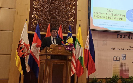 Phó Cục trưởng Phạm Quốc Khánh phát biểu tại cuộc họp BCĐ khu vực lần 14 và Hội nghị khu vực cấp cao SEA.PLM, Campuchia ngày 23/2/2024