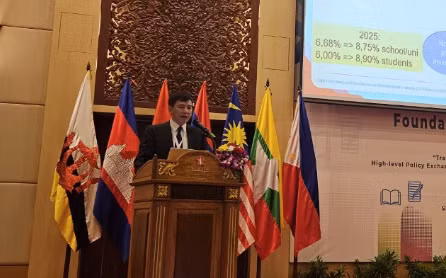 Phó Cục trưởng Phạm Quốc Khánh phát biểu tại cuộc họp BCĐ khu vực lần 14 và Hội nghị khu vực cấp cao SEA.PLM, Campuchia ngày 23/2/2024