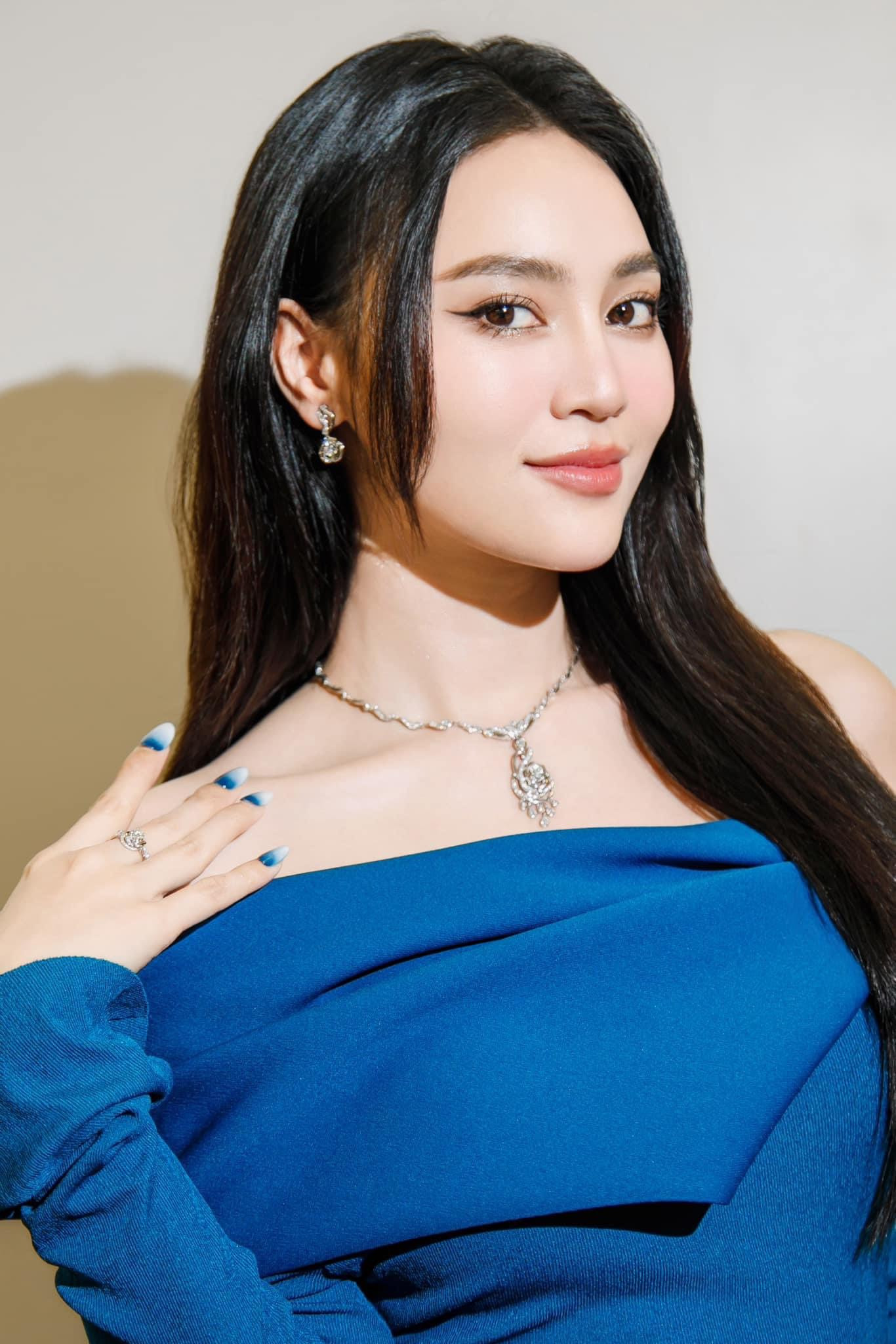 Nhan sắc của "ngọc nữ màn ảnh" trong buổi sự kiện.