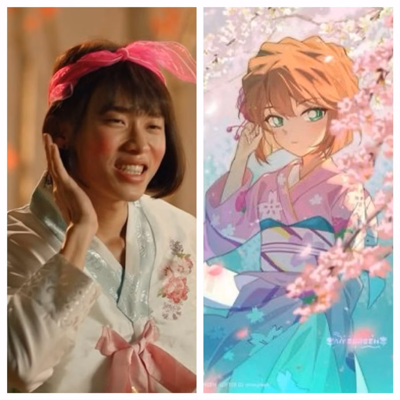 Kay Trần và tạo hình "over hợp" với vai diễn Haibara Ai. Neko Lê đã tung "bằng chứng" là hình ảnh Kay Trần mặc trang phục, để tóc khá giống với Haibara trong Conan.
