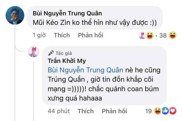 Khởi My "hỏi tội" Trung Quân vì đăng bài gây hiểu lầm. Khởi My "hỏi tội" Trung Quân vì đăng bài gây hiểu lầm.
