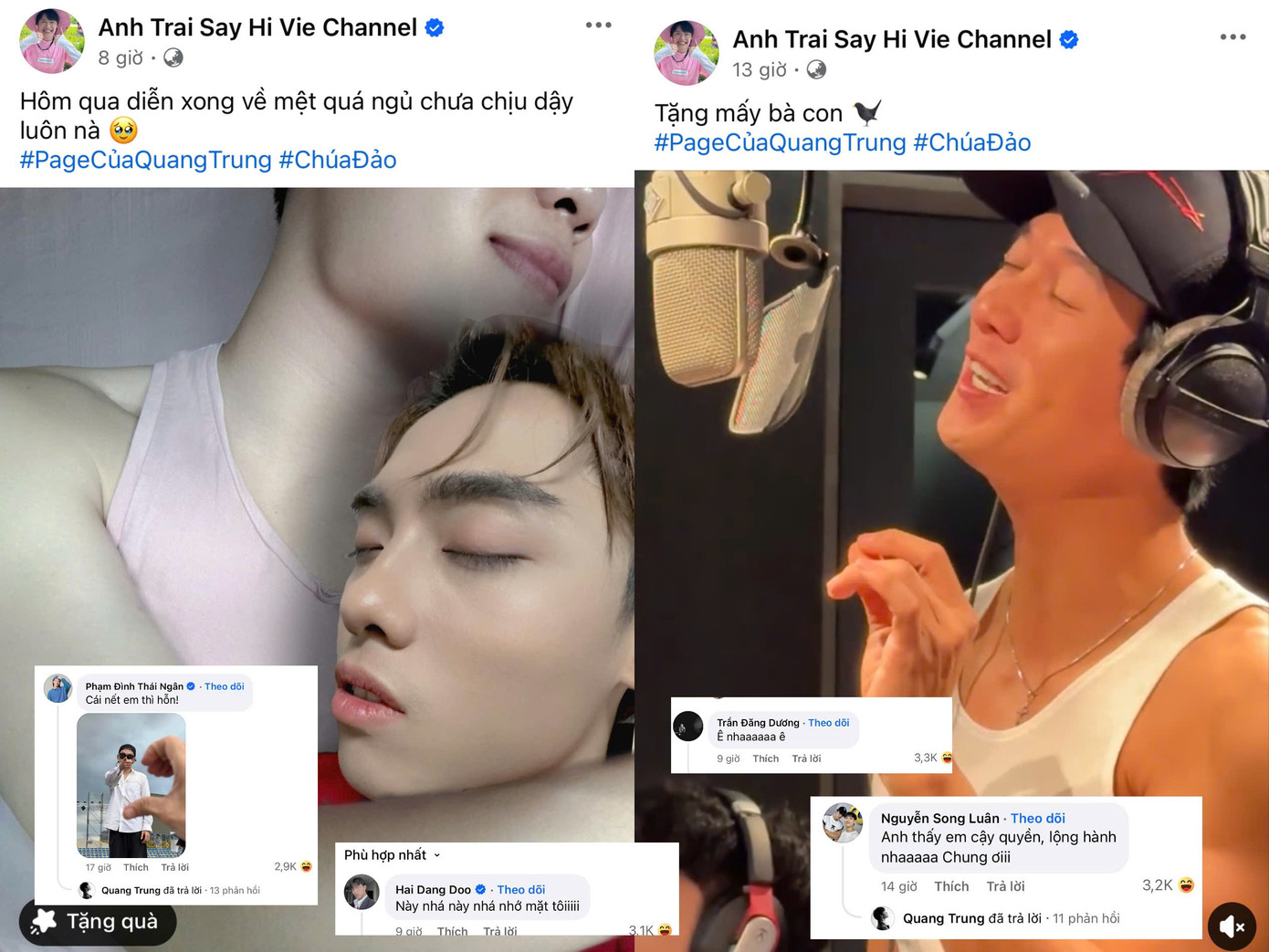 Về phần Song Luân và Hải Đăng Doo, hai mỹ nam bày tỏ sự bất lực vì Quang Trung quá “lộng quyền”. Về phần Song Luân và Hải Đăng Doo, hai mỹ nam bày tỏ sự bất lực vì Quang Trung quá “lộng quyền”.