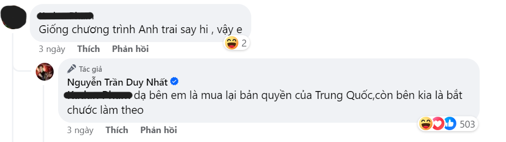 Câu trả lời thẳng thắn của võ sĩ Duy Nhất nhận được sự đồng tình của nhiều khán giả.